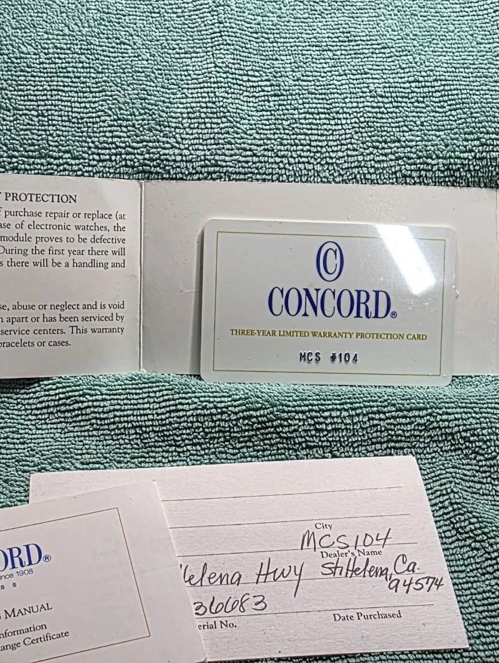 Concord Saratoga Two-Tone, Gold Dial Ladies Watch With Boxes and Papers